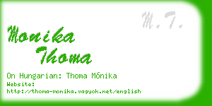monika thoma business card